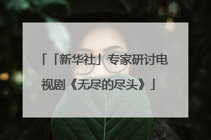 「新华社」专家研讨电视剧《无尽的尽头》