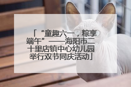 “童趣六一，粽享端午”——海阳市二十里店镇中心幼儿园举行双节同庆活动