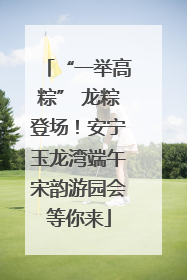 “一举高粽” 龙粽登场！安宁玉龙湾端午宋韵游园会等你来