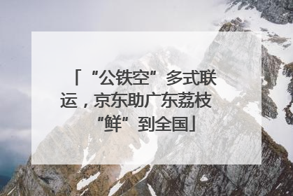 “公铁空”多式联运，京东助广东荔枝“鲜”到全国