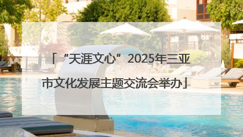 “天涯文心”2025年三亚市文化发展主题交流会举办