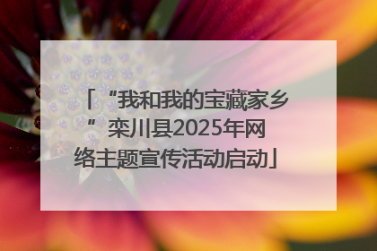 “我和我的宝藏家乡”栾川县2025年网络主题宣传活动启动