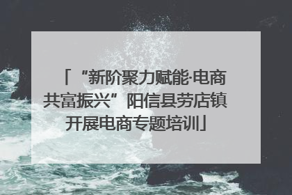 “新阶聚力赋能·电商共富振兴”阳信县劳店镇开展电商专题培训