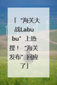 “海关大战Labubu”上热搜！“海关发布”回应了