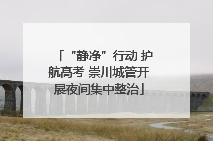 “静净”行动 护航高考 崇川城管开展夜间集中整治