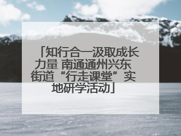 知行合一汲取成长力量 南通通州兴东街道“行走课堂”实地研学活动