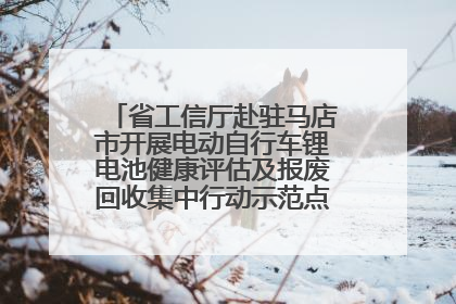 省工信厅赴驻马店市开展电动自行车锂电池健康评估及报废回收集中行动示范点建设调研指导
