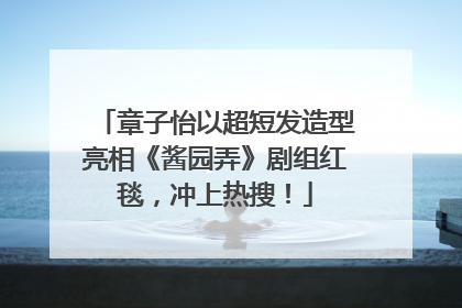 章子怡以超短发造型亮相《酱园弄》剧组红毯，冲上热搜！