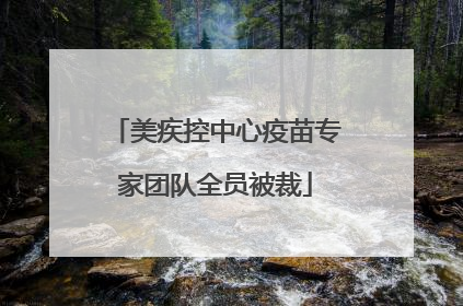 美疾控中心疫苗专家团队全员被裁