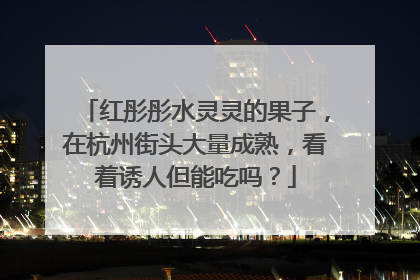 红彤彤水灵灵的果子，在杭州街头大量成熟，看着诱人但能吃吗？
