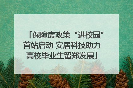 保障房政策“进校园”首站启动 安居科技助力高校毕业生留郑发展
