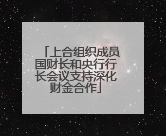 上合组织成员国财长和央行行长会议支持深化财金合作