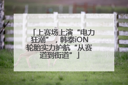 上赛场上演“电力狂潮”，韩泰iON轮胎实力护航“从赛道到街道”