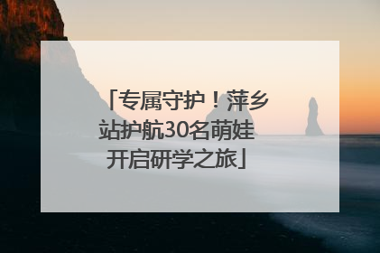 专属守护！萍乡站护航30名萌娃开启研学之旅