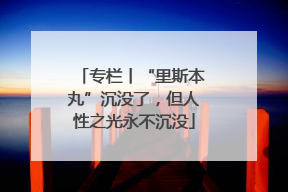 专栏丨“里斯本丸”沉没了，但人性之光永不沉没