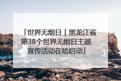 世界无烟日｜黑龙江省第38个世界无烟日主题宣传活动在哈启动