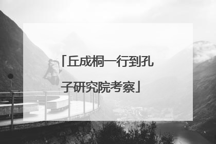 丘成桐一行到孔子研究院考察