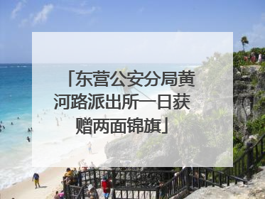 东营公安分局黄河路派出所一日获赠两面锦旗