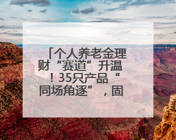 个人养老金理财“赛道”升温！35只产品“同场角逐”，固收类成主力