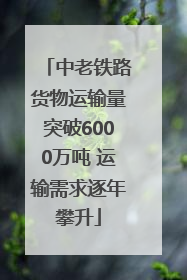 中老铁路货物运输量突破6000万吨 运输需求逐年攀升