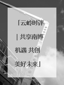 云岭时评｜共享南博机遇 共创美好未来