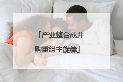 产业整合成并购重组主旋律