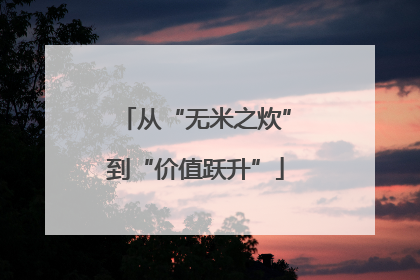 从“无米之炊”到“价值跃升”
