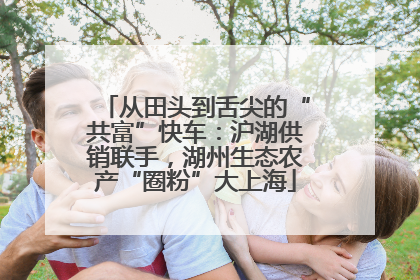 从田头到舌尖的“共富”快车：沪湖供销联手，湖州生态农产“圈粉”大上海