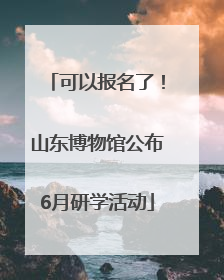 可以报名了！山东博物馆公布6月研学活动