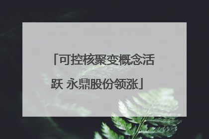 可控核聚变概念活跃 永鼎股份领涨