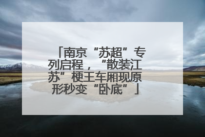 南京“苏超”专列启程，“散装江苏”梗王车厢现原形秒变“卧底”