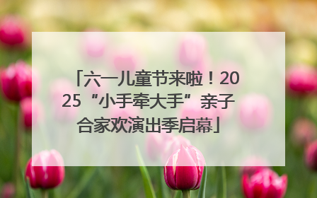 六一儿童节来啦！2025“小手牵大手”亲子合家欢演出季启幕