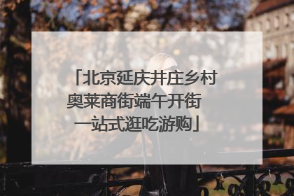 北京延庆井庄乡村奥莱商街端午开街 一站式逛吃游购