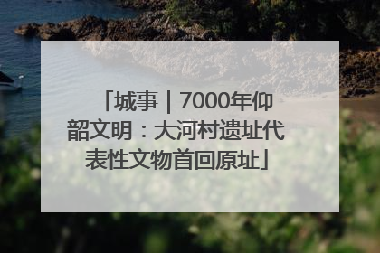 城事｜7000年仰韶文明：大河村遗址代表性文物首回原址
