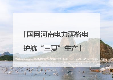 国网河南电力满格电护航“三夏”生产