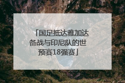 国足抵达雅加达备战与印尼队的世预赛18强赛