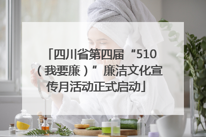 四川省第四届“510（我要廉）”廉洁文化宣传月活动正式启动