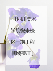 四川美术学院悦来校区一期工程即将完工