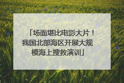 场面堪比电影大片！我国北部海区开展大规模海上搜救演训