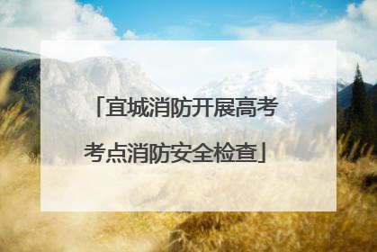 宜城消防开展高考考点消防安全检查