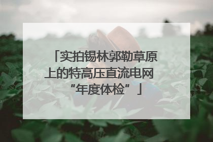 实拍锡林郭勒草原上的特高压直流电网“年度体检”