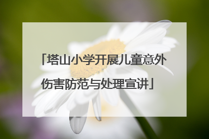 塔山小学开展儿童意外伤害防范与处理宣讲