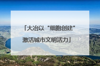 大冶以“细胞创建”激活城市文明活力
