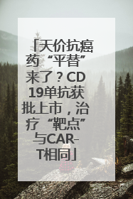 天价抗癌药“平替”来了？CD19单抗获批上市，治疗“靶点”与CAR-T相同