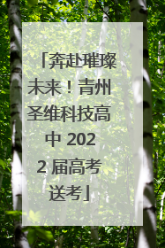 奔赴璀璨未来！青州圣维科技高中 2022 届高考送考