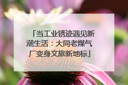 当工业锈迹遇见新潮生活：大同老煤气厂变身文旅新地标