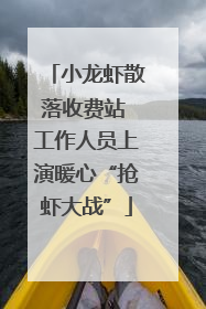 小龙虾散落收费站 工作人员上演暖心“抢虾大战”