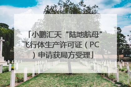 小鹏汇天“陆地航母”飞行体生产许可证（PC）申请获局方受理