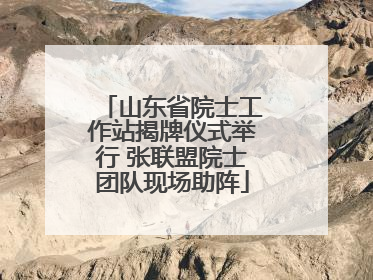山东省院士工作站揭牌仪式举行 张联盟院士团队现场助阵