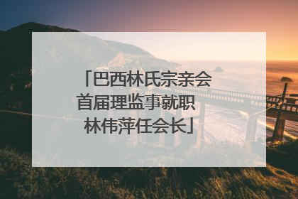 巴西林氏宗亲会首届理监事就职 林伟萍任会长